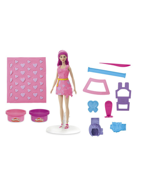 G1357,Play Doh Barbie Set Plastelina Inimioare Si Par