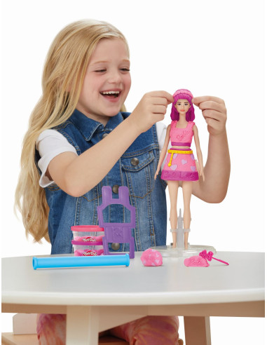 G1357,Play Doh Barbie Set Plastelina Inimioare Si Par
