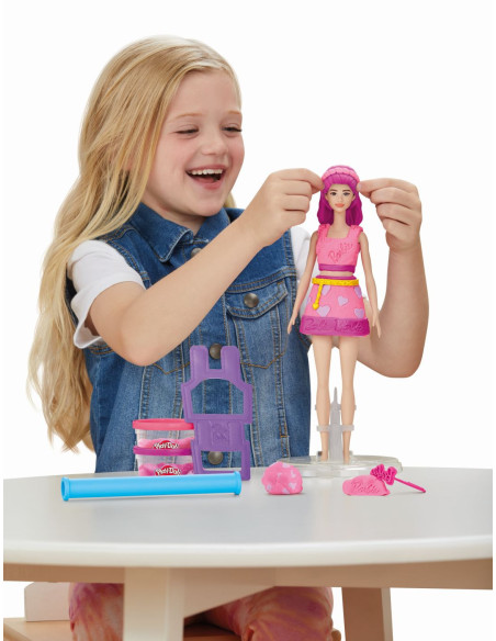 G1357,Play Doh Barbie Set Plastelina Inimioare Si Par