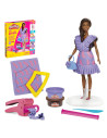G1359,Play Doh Barbie Set Plastelina Barbie Fashionista Ruffles Creatii Vestimentare