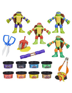 G0556,Play Doh Povestiri Cu Testoase Ninja Adolescente Mutante Set Plastelina Creatii Cowabunga 2