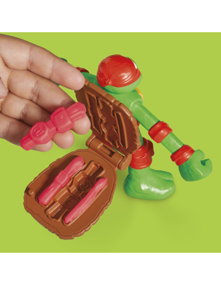 G0556,Play Doh Povestiri Cu Testoase Ninja Adolescente Mutante Set Plastelina Creatii Cowabunga