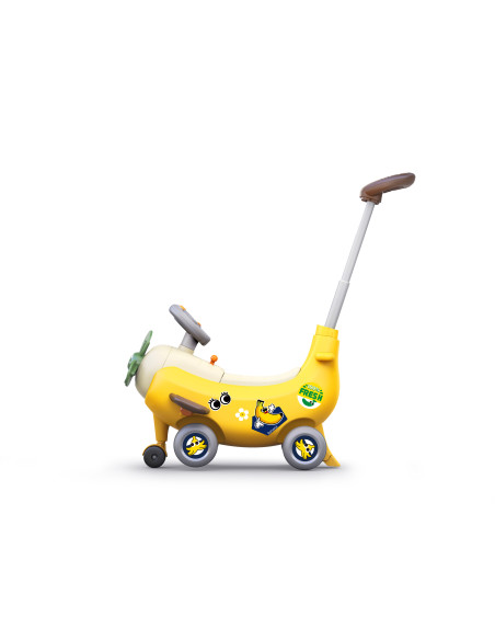 HE9983,Avion Interactiv 4 In 1 Ride On Si Maner De Impingere Banana