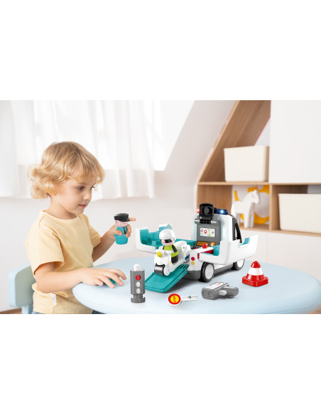 HE9985,Masina De Politie Educativa 2in1