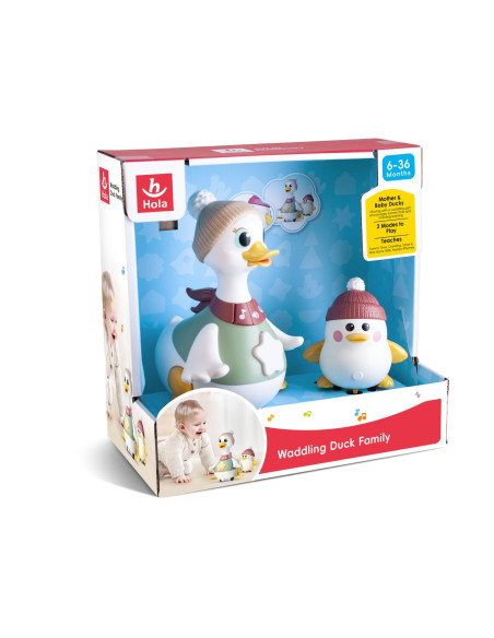 HE998701,Jucarie Interactiva Familia De Ratuste La Plimbare