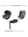 KCILENFXGRY2000,Scoica Auto Kinderkraft I-lite Cu Baza Endura Safe Fx Grey