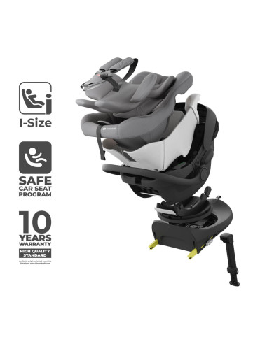 KCILENFXGRY2000,Scoica Auto Kinderkraft I-lite Cu Baza Endura Safe Fx Grey