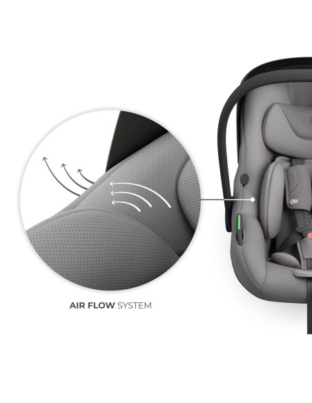 KCILENFXGRY2000,Scoica Auto Kinderkraft I-lite Cu Baza Endura Safe Fx Grey