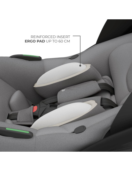 KCILENFXGRY2000,Scoica Auto Kinderkraft I-lite Cu Baza Endura Safe Fx Grey