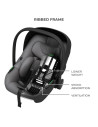KCILENFXGRY2000,Scoica Auto Kinderkraft I-lite Cu Baza Endura Safe Fx Grey