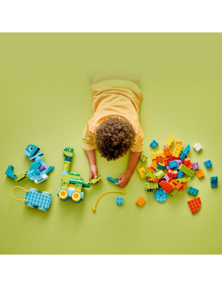 LEGO-10451,Lego Duplo Dinozauri Pe Roti 3 In 1 10451