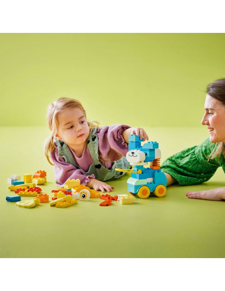 LEGO-10448,Lego Duplo Animale Pe Roti 3 In 1 10448