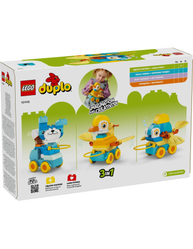 LEGO-10448,Lego Duplo Animale Pe Roti 3 In 1 10448