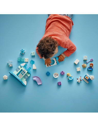 LEGO-10455,Lego Duplo Petrecerea De La Castelul Elsei Din Regatul De Gheata 10455