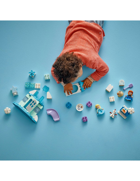 LEGO-10455,Lego Duplo Petrecerea De La Castelul Elsei Din Regatul De Gheata 10455