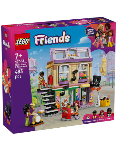 LEGO-42653,Lego Friends Magazin De Muzica Si Apartament 42653