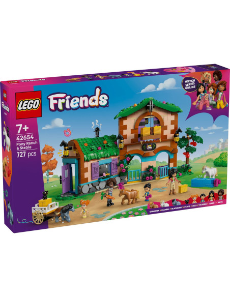 LEGO-42654,Lego Friends Ferma Si Grajd Pentru Ponei 42654