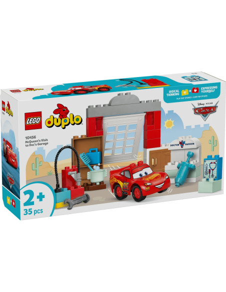 LEGO-10456,Lego Duplo Vizita Lui Mcqueen La Garajul Lui Doc 10456