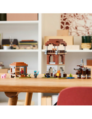 LEGO-21278,Lego Minecraft Avanpostul Jefuitorului Si Distrugator 21278