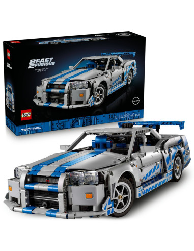 LEGO-42210,Lego Technic 2 Fast 2 Furious Nissan Skyline Gt-r R34 42210