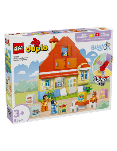 LEGO-10459,Lego Duplo Casa De Familie A Lui Blue Cu Joc De Memorie 10459