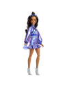 MTJFP42,Barbie Deluxe Style Papusa Barbie Rochie Albastru Metalizat