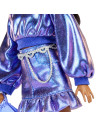 MTJFP42,Barbie Deluxe Style Papusa Barbie Rochie Albastru Metalizat