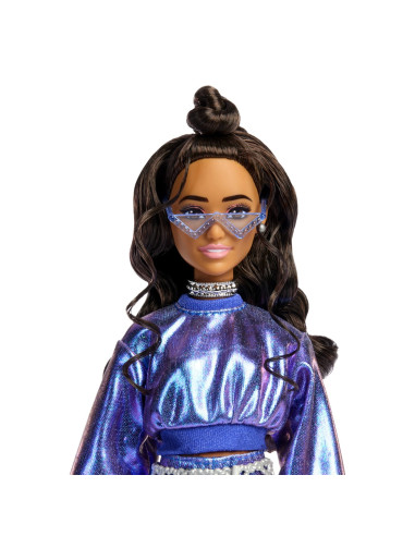 MTJFP42,Barbie Deluxe Style Papusa Barbie Rochie Albastru Metalizat MTJFP42,Barbie Deluxe Style Papusa Barbie Rochie Albastru Metalizat