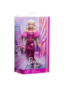 MTJFP40,Barbie Deluxe Style Papusa Barbie Tinuta Roz Metalizat