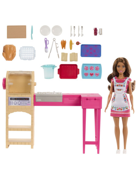 MTJCT06,Barbie Si Teresa Reteta Pentru Prietenie Set Papusa Teresa Si Bucatarie Cu Accesorii MTJCT06,Barbie Si Teresa Reteta Pentru Prietenie Set Papusa Teresa Si Bucatarie Cu Accesorii
