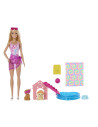 MTJBF35,Barbie Color Change Petrecerea Catelusului La Piscina