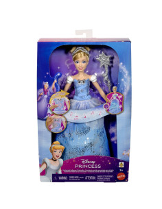 MTJBF94,Disney Princess Papusa Cenusareasa Interactiva Cu Rochie Luminoasa