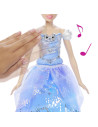 MTJBF94,Disney Princess Papusa Cenusareasa Interactiva Cu Rochie Luminoasa
