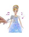 MTJBF94,Disney Princess Papusa Cenusareasa Interactiva Cu Rochie Luminoasa