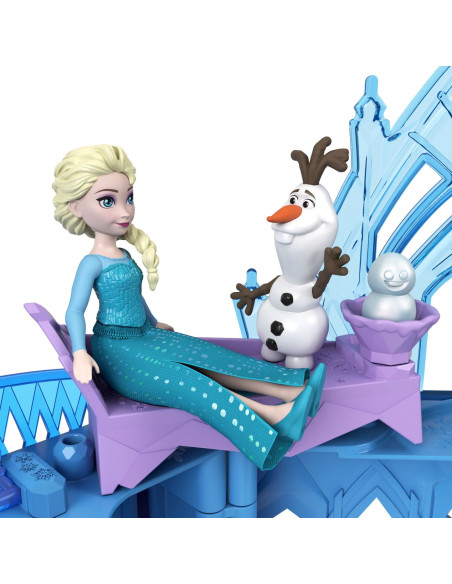 MTJDP63,Disney Frozen Set De Joaca Papusa Elsa Si Castelul De Gheata Cu Accesorii