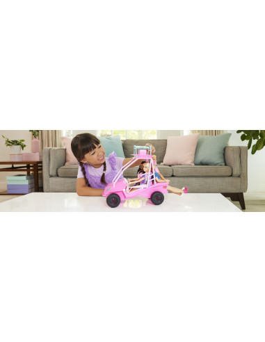 MTJFV68,Barbie Mysteries Detectivi Pe Plaja Masinuta Buggy Si Accesorii