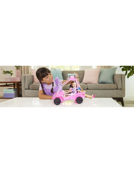 MTJFV68,Barbie Mysteries Detectivi Pe Plaja Masinuta Buggy Si Accesorii