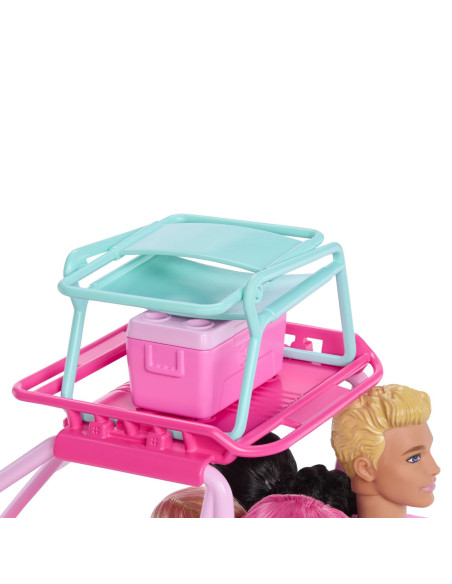 MTJFV68,Barbie Mysteries Detectivi Pe Plaja Masinuta Buggy Si Accesorii