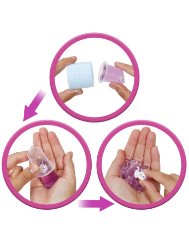 MTJFY66,Barbie Set Party Unboxed Reveal Papusa Barbie Violet Cu 10 Accesorii Surpriza