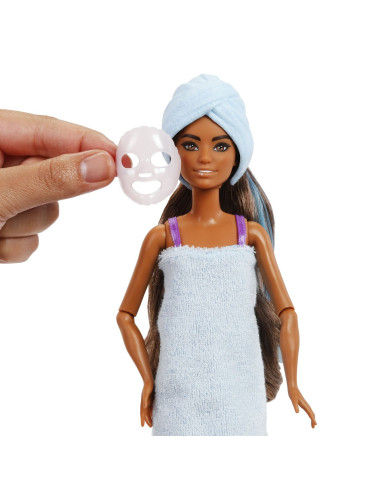 MTJFY66,Barbie Set Party Unboxed Reveal Papusa Barbie Violet Cu 10 Accesorii Surpriza