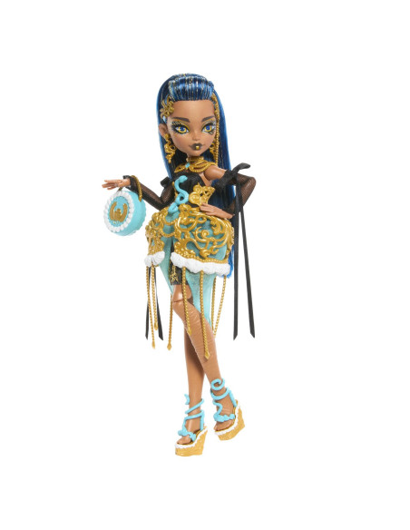 MTJBG76,Monster High Ziua De Nastere Dulce Si Infricosatoare Papusa Cleo De Nile Cu Accesorii