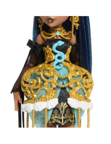 MTJBG76,Monster High Ziua De Nastere Dulce Si Infricosatoare Papusa Cleo De Nile Cu Accesorii