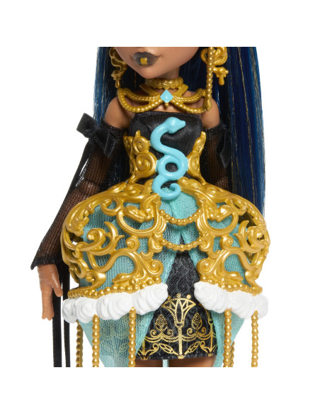 MTJBG76,Monster High Ziua De Nastere Dulce Si Infricosatoare Papusa Cleo De Nile Cu Accesorii