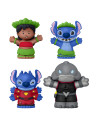 MTJFC77,Fisher Price Little People Collector Disney Lilo Si Stitch Set 4 Figurine