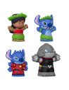 MTJFC77,Fisher Price Little People Collector Disney Lilo Si Stitch Set 4 Figurine