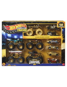 MTJDW07,Hot Wheels Monster Truck 50 Bigfoot Set 11 Vehicule Trophy Champions