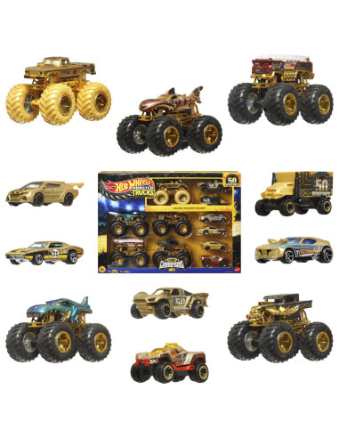 MTJDW07,Hot Wheels Monster Truck 50 Bigfoot Set 11 Vehicule Trophy Champions