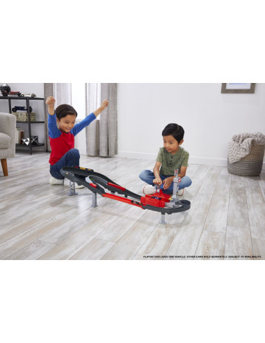 MTJDY15,Hot Wheels Racing Curcuit De Curse Formula 1 Cu 3 Masinute Incluse