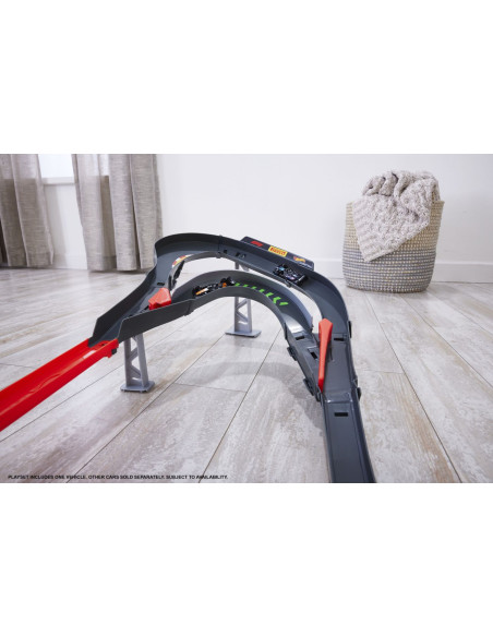 MTJDY15,Hot Wheels Racing Curcuit De Curse Formula 1 Cu 3 Masinute Incluse