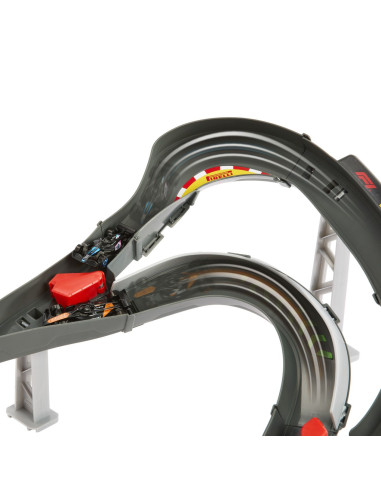 MTJDY15,Hot Wheels Racing Curcuit De Curse Formula 1 Cu 3 Masinute Incluse